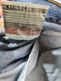 Rare! Vintage Levis Jeans 501 Made In USA Hellblau W32 L34 -Klassisch Geschaft 20211222 210122 1200x1200