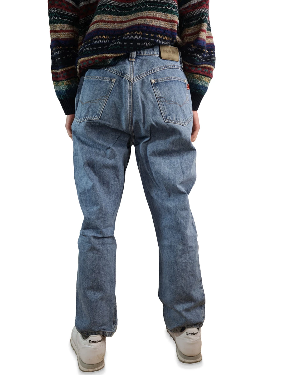 Vintage HIS Jeans Basic Hellblau L-XL 3 Vintage HIS Jeans Basic Hellblau L-XL