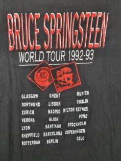 Rare! Vintage SJM Shirt Bruce Springsteen World Tour 1992-93 Schwarz Faded XL -Klassisch Geschaft 20220306 180601 1200x1200