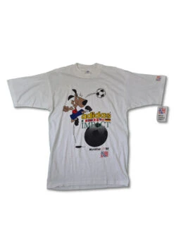 Rare! Vintage Adidas Shirt WorldCup USA 94 Deadstock Bedruckt Weiß L