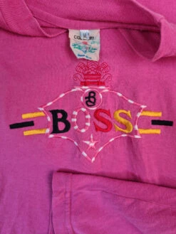 Vintage Boss Shirt Bootleg Bestickt Spellout Rosa M -Klassisch Geschaft 20220307 162233 1200x1200