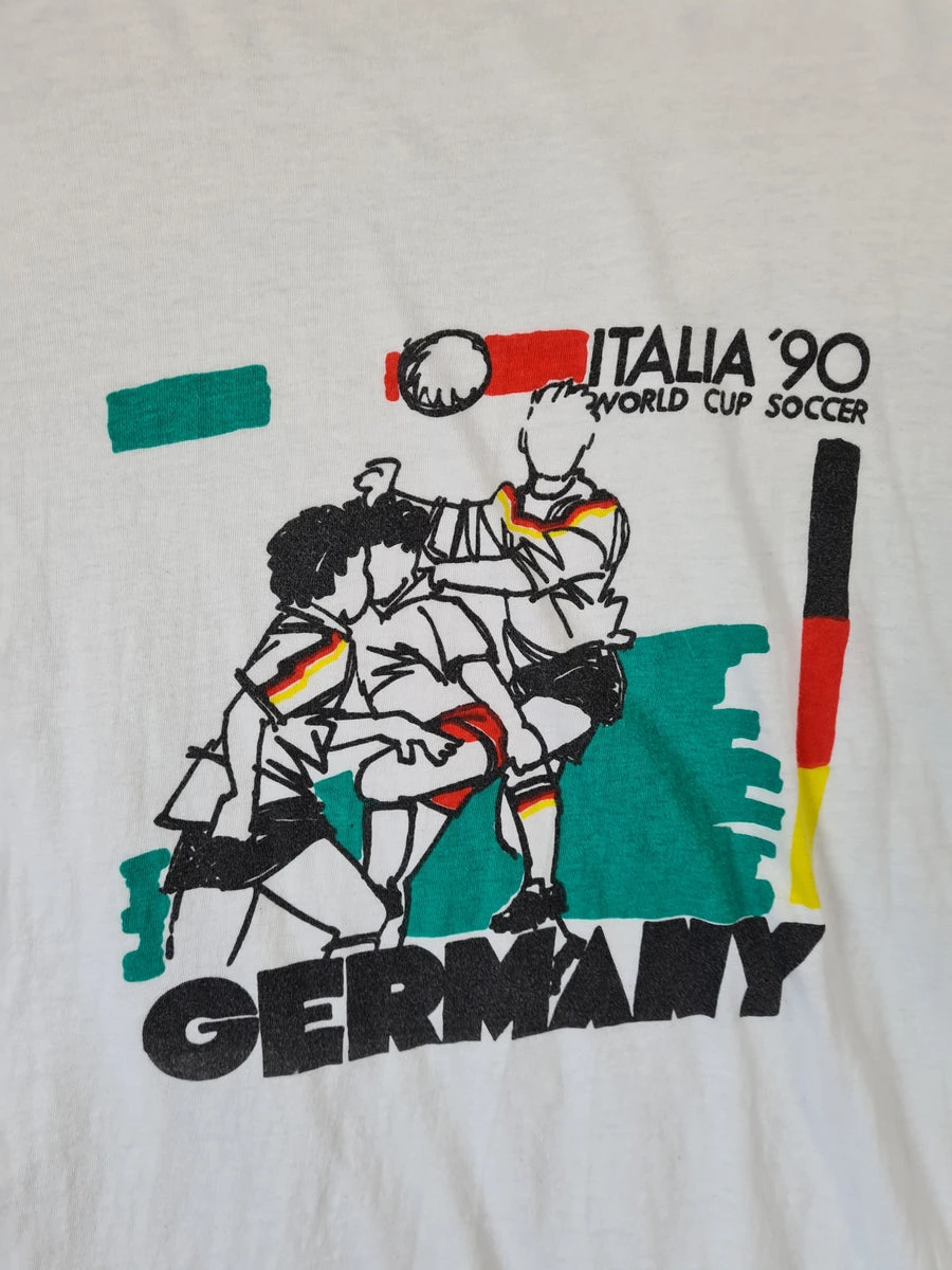 Rare! Vintage Noname Promo Shirt World Cup Italia '90 Soccer Germany XL 5 Rare! Vintage Noname Promo Shirt World Cup Italia '90 Soccer Germany XL – Bild 3
