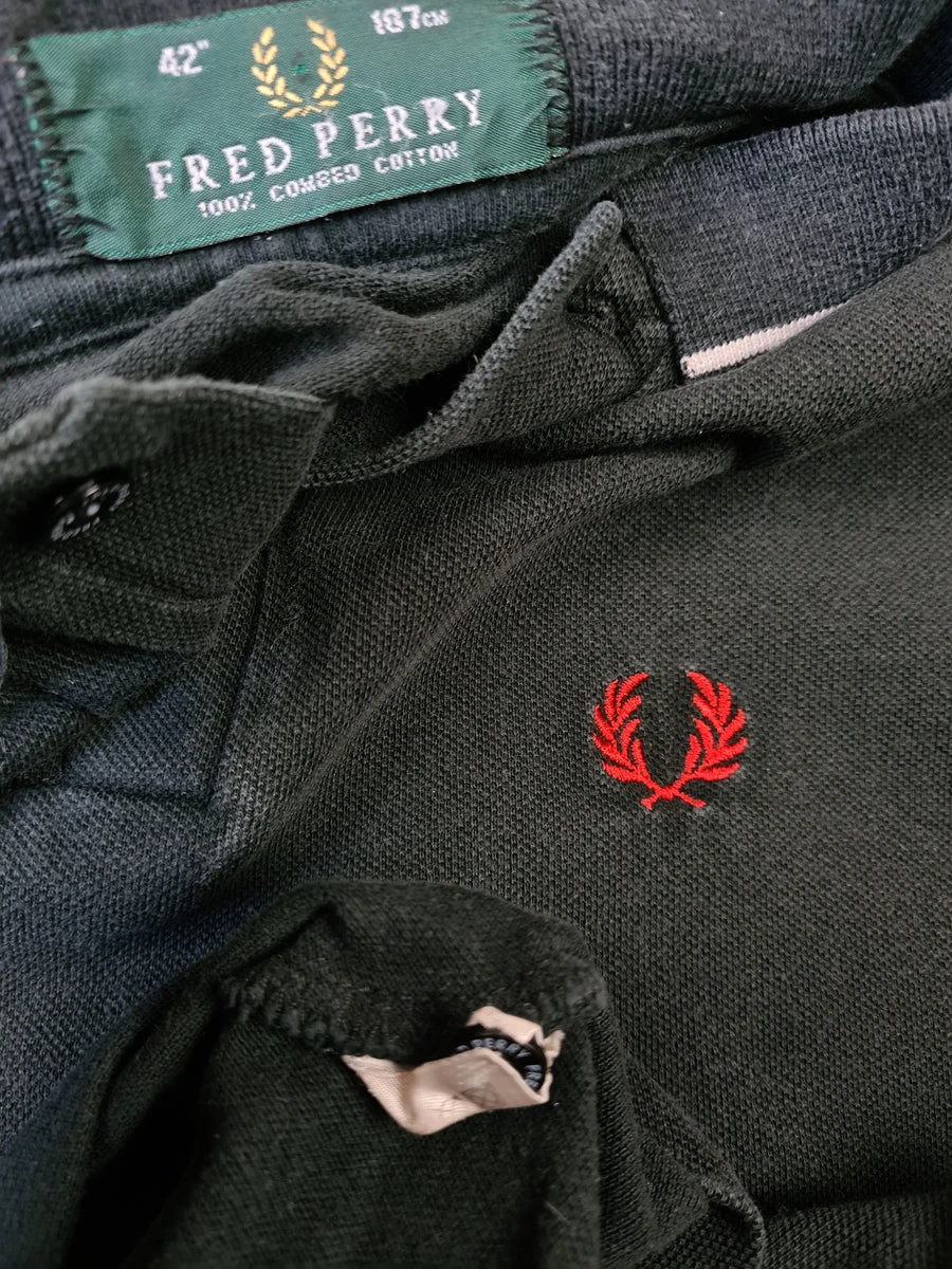 Vintage Fred Perry Poloshirt Classic Combed Cotton L-XL 5 Vintage Fred Perry Poloshirt Classic Combed Cotton L-XL – Bild 3