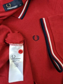 Modernes Fred Perry Poloshirt Rot Pikee XXL -Klassisch Geschaft 20220308 120646 1200x1200