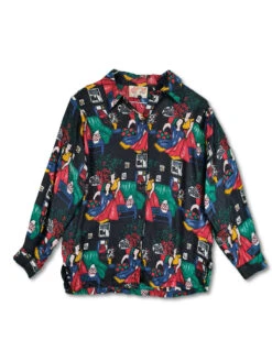 Vintage Diapositive Hemd Paris Seide M