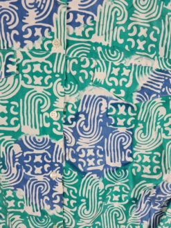 Vintage Yorn Hemd Seide Boutique Grün Blau (Frauen) L - XL -Klassisch Geschaft 20220317 211756 1200x1200