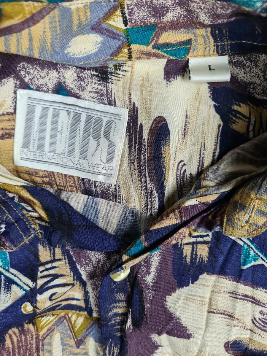 Vintage Men's Hemd International Abstract Art L 5 Vintage Men's Hemd International Abstract Art L – Bild 3