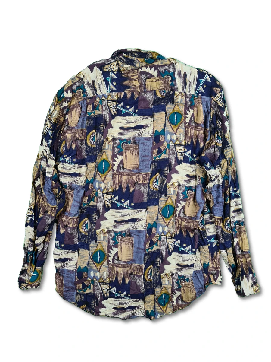 Vintage Men's Hemd International Abstract Art L 4 Vintage Men's Hemd International Abstract Art L – Bild 2