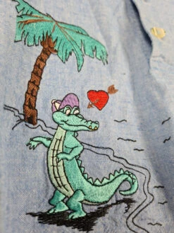 Vintage NoName Hemd Kurzarm Comic Stickerei M-L -Klassisch Geschaft 20220317 213618 1200x1200