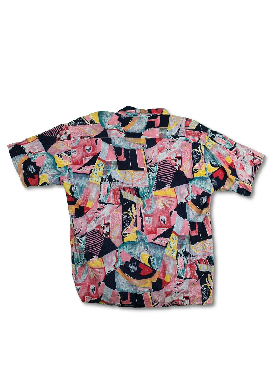 Vintage Cash Hemd Kurzarm Art Abstract XL 4 Vintage Cash Hemd Kurzarm Art Abstract XL – Bild 2