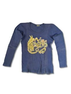 Rare! Vintage Marshall Lester Longsleeve Abstract Print S-M