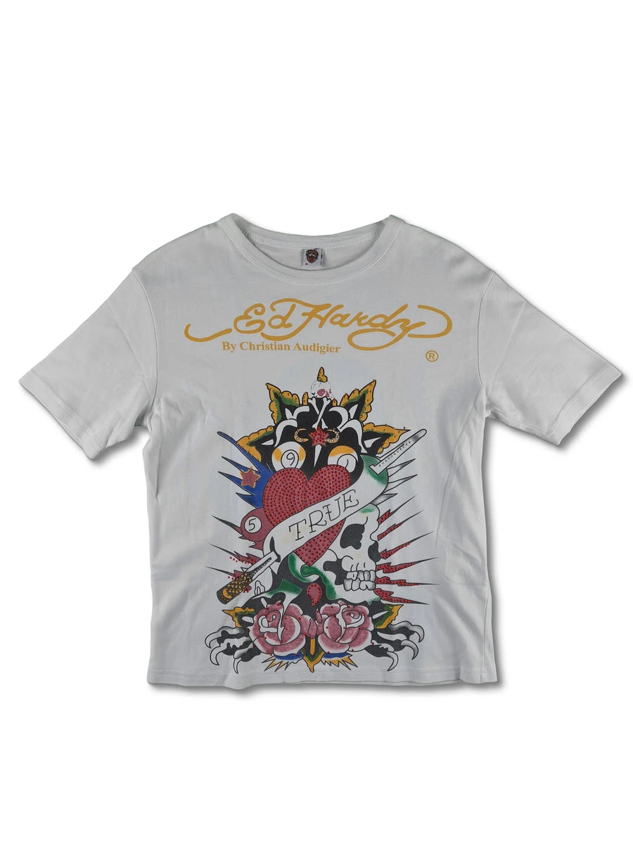 Modernes Ed Hardy Shirt By Christian Audigier Weiß M 3 Modernes Ed Hardy Shirt By Christian Audigier Weiß M