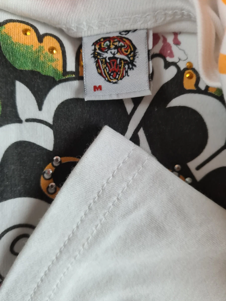 Modernes Ed Hardy Shirt By Christian Audigier Weiß M 5 Modernes Ed Hardy Shirt By Christian Audigier Weiß M – Bild 3