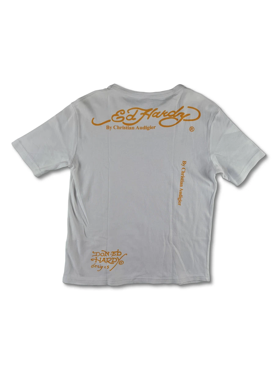 Modernes Ed Hardy Shirt By Christian Audigier Weiß M 4 Modernes Ed Hardy Shirt By Christian Audigier Weiß M – Bild 2