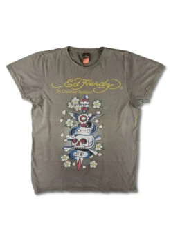 Modernes Ed Hardy Shirt By Christian Audigier " Do Or Die" Braun L