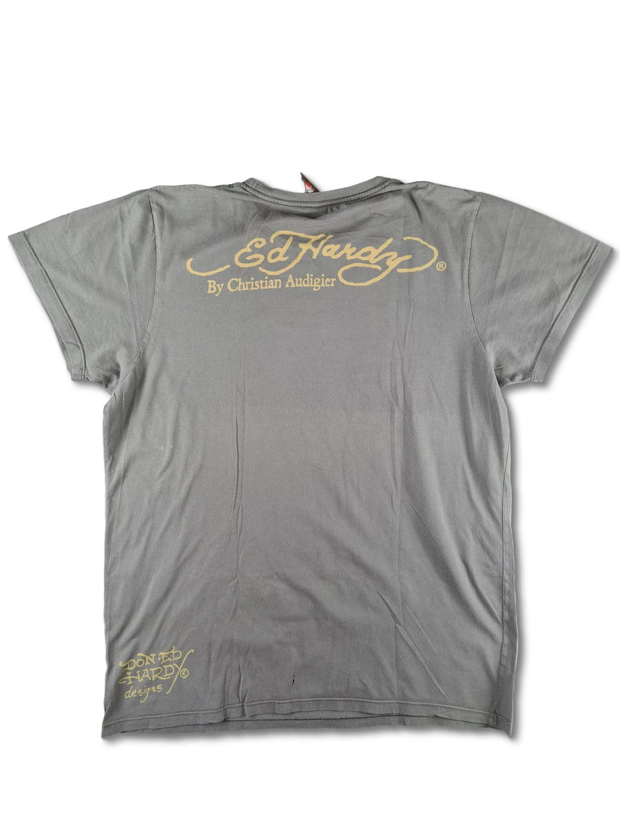 Modernes Ed Hardy Shirt By Christian Audigier " Do Or Die" Braun L 4 Modernes Ed Hardy Shirt By Christian Audigier " Do Or Die" Braun L – Bild 2