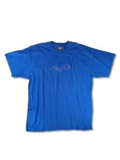 Y2K H20 Shirt Bestickt Blau XXL