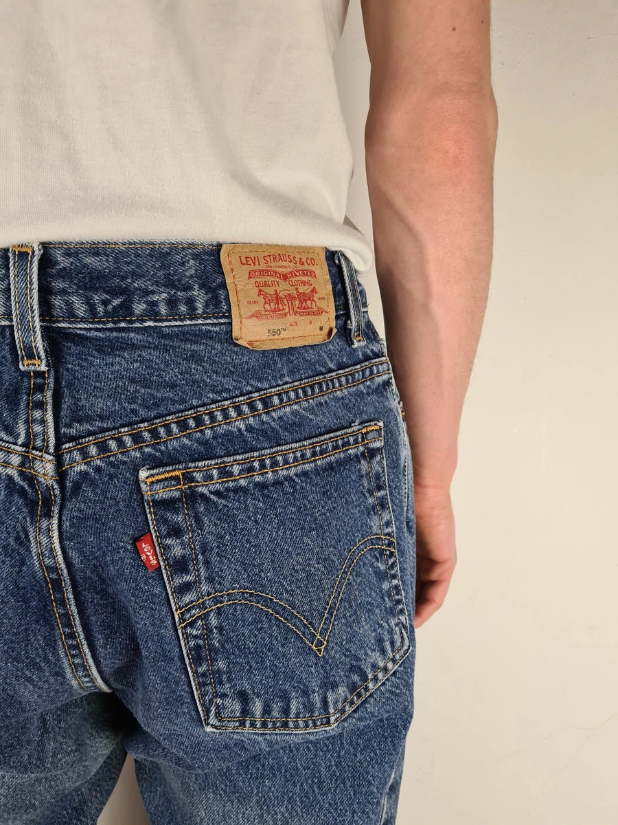 Vintage Levis Jeans 550 Classic Relaxed Fit Tapered Leg Made In Mexico M 5 Vintage Levis Jeans 550 Classic Relaxed Fit Tapered Leg Made In Mexico M – Bild 3