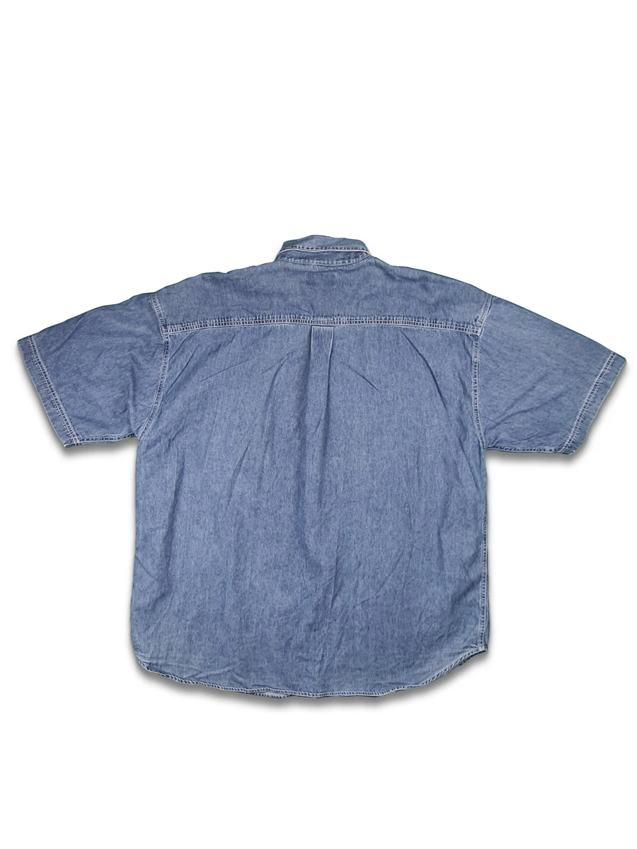 Vintage The Flintstones Kurzarmhemd Jeans XL 4 Vintage The Flintstones Kurzarmhemd Jeans XL – Bild 2