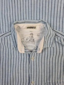 Vintage Subway Hemd 80s Gestreift Blau M -Klassisch Geschaft 20220915 233734 1200x1200