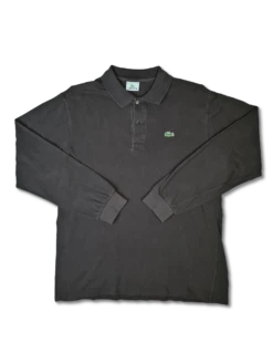 Modernes Lacoste Poloshirt Langarm Basic Braun (5) L