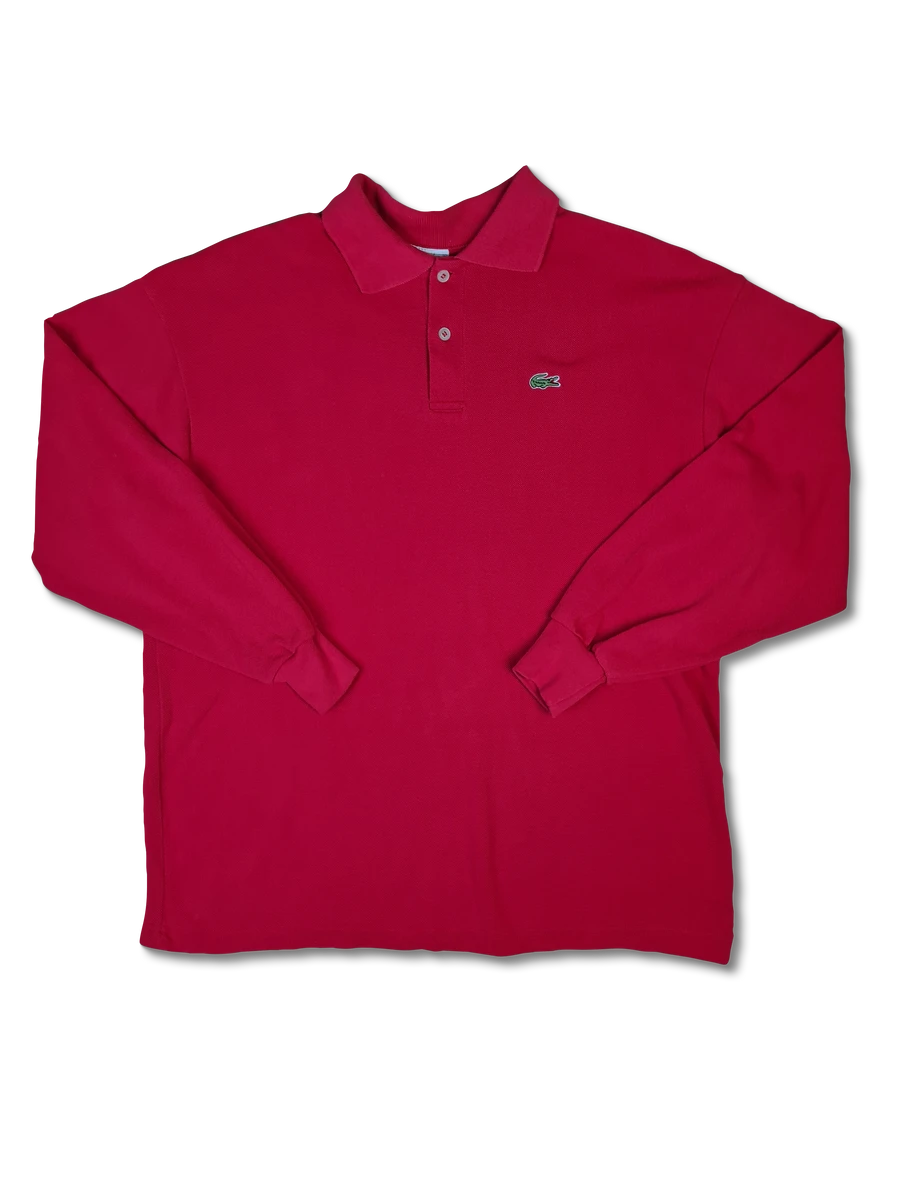 Vintage Lacoste Poloshirt Made In France Basic Rot (6) M-L 3 Vintage Lacoste Poloshirt Made In France Basic Rot (6) M-L