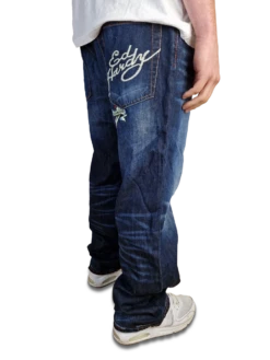 Y2K Ed Hardy Jeans Bestickt Lot 2008 Blau 34 -Klassisch Geschaft 20221016 210431 1200x1200