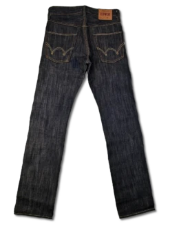 Rare! Moderne Edwin Jeans E-47 Regular Japanese Denim Rainbow Selvedge Dunkelblau 28x34