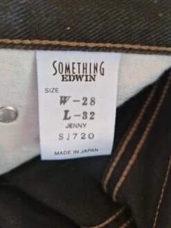 Vintage Something Edwin Jeans Jenny Made In Japan SJ720 Dark Denim W28 L32 -Klassisch Geschaft 20221020 105605 1200x1200