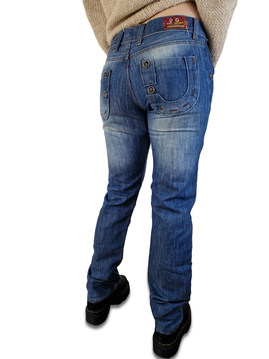 Y2K Dolce & Gabbana Jeans Made In Italy Low Waist Skinny XS-S 3 Y2K Dolce & Gabbana Jeans Made In Italy Low Waist Skinny XS-S