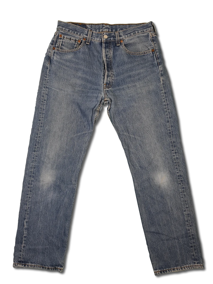 Vintage Levis Jeans 501 Basic Hellblau W33 L30 4 Vintage Levis Jeans 501 Basic Hellblau W33 L30 – Bild 2