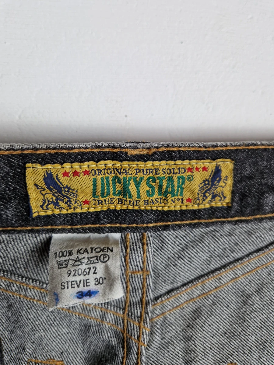 Vintage Lucky Star Jeans Stevie Grau Schwarz 34 5 Vintage Lucky Star Jeans Stevie Grau Schwarz 34 – Bild 3