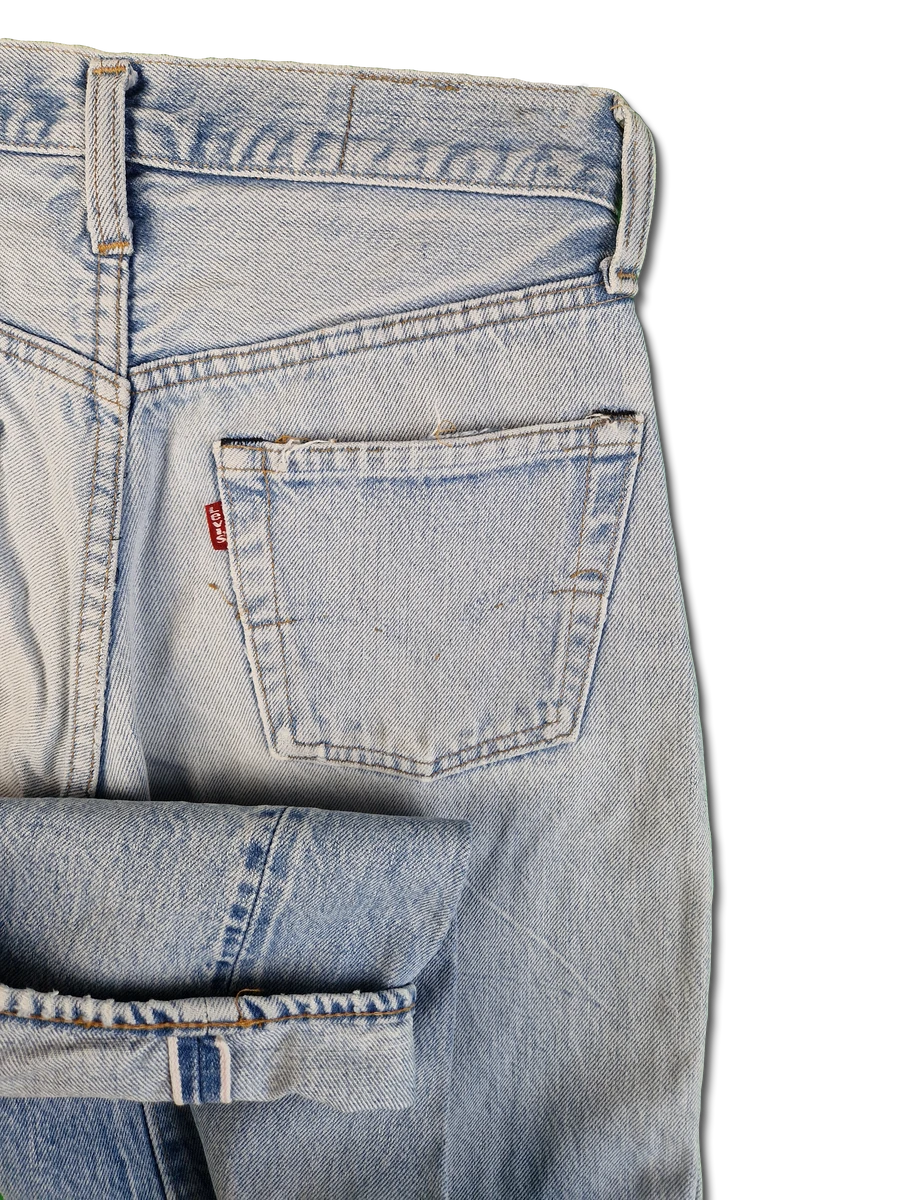 Rare! Vintage Levis Jeans Selvedege 80s Hellblau S-M 3 Rare! Vintage Levis Jeans Selvedege 80s Hellblau S-M – Bild 2