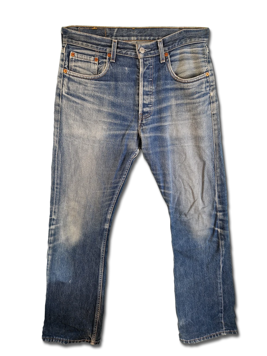 Vintage Levis Jeans 555 04 Blau W32 L32 5 Vintage Levis Jeans 555 04 Blau W32 L32 – Bild 3