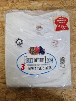 Rare! Vintage Fruit Of The Loom Shirts 70s-80s 3erPack Deadstock Weiß (38-40) M -Klassisch Geschaft 20221130 142836 1200x1200