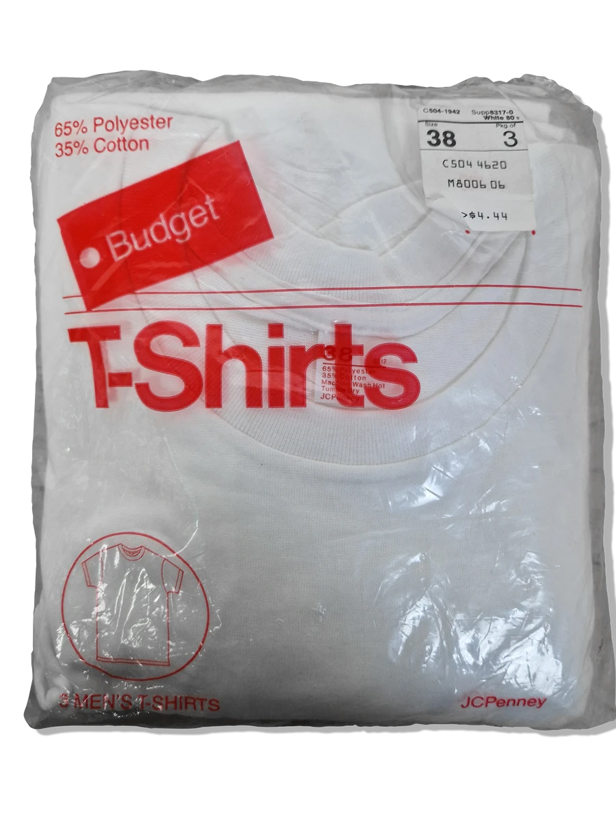 Rare! Vintage JC Penny Shirt 3erPack 70s-80s Deadstock Single Stitched Weiß (38) M 3 Rare! Vintage JC Penny Shirt 3erPack 70s-80s Deadstock Single Stitched Weiß (38) M