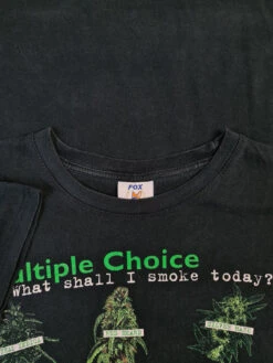 Vintage Fox Shirt "What Should I Smoke" Weed Sorten Schwarz L -Klassisch Geschaft 20221224 000119 1200x1200
