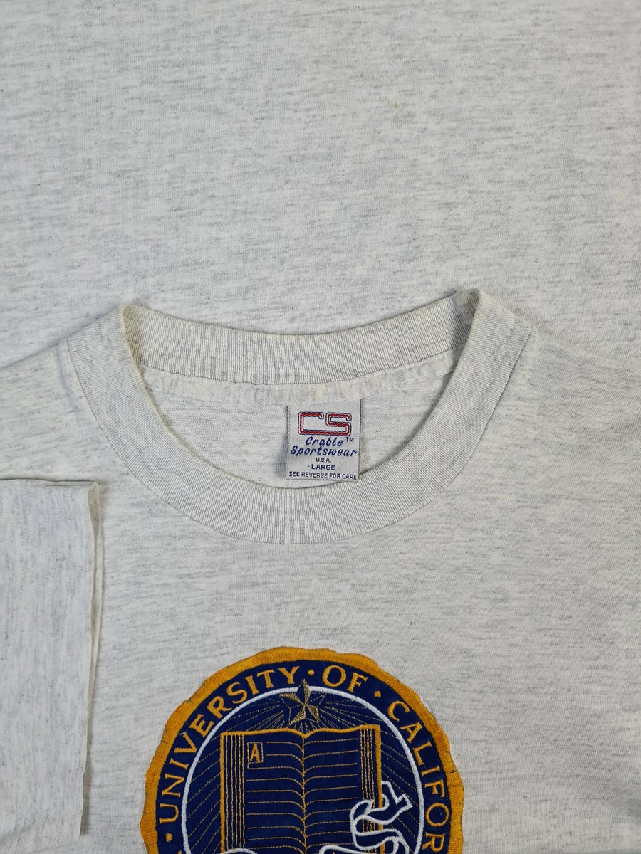 Vintage Crable Sportswear Shirt University Of California Single Stitched Grau L 4 Vintage Crable Sportswear Shirt University Of California Single Stitched Grau L – Bild 2