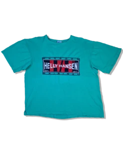 Vintage Helly Hansen Shirt Bestickt Grün M
