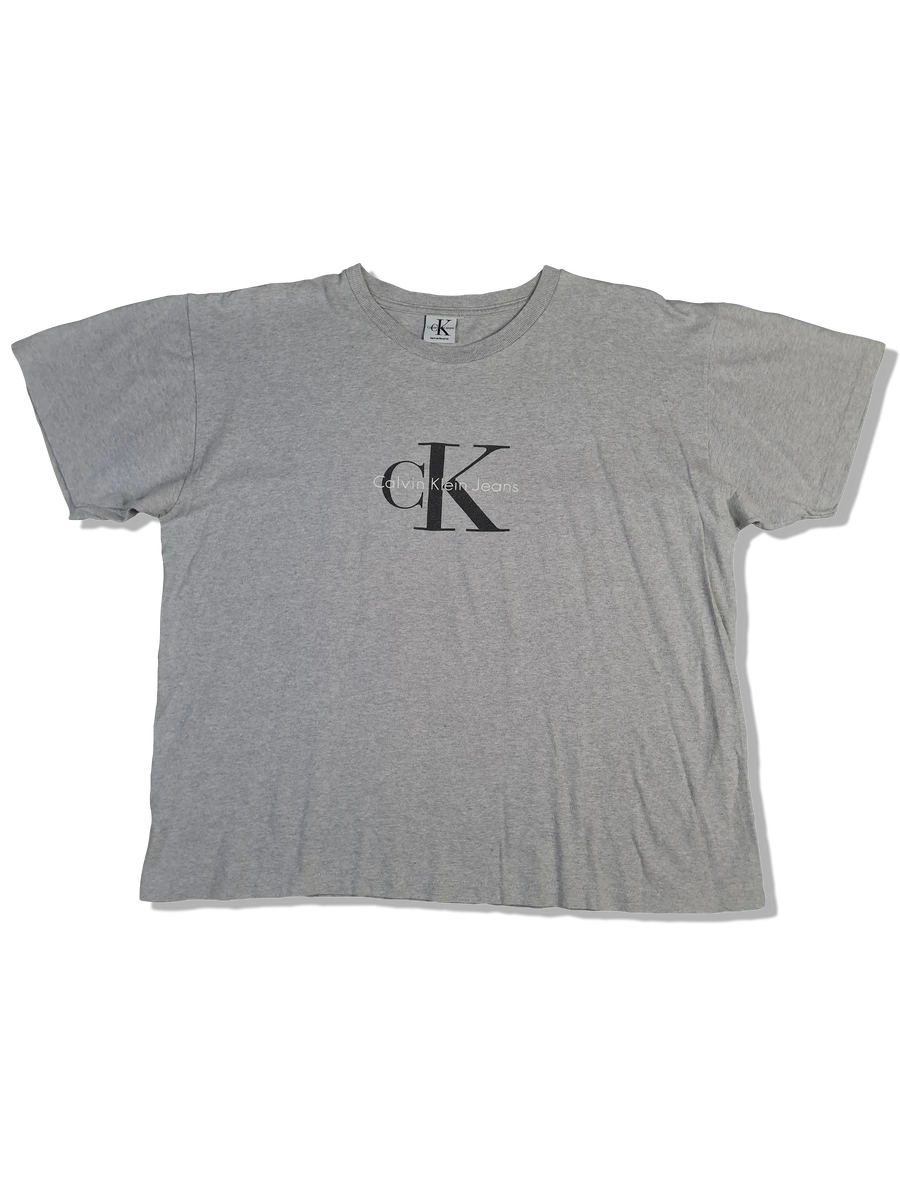 Vintage Calvin Klein Shirt Basic Big Logo Single Stitched Made In USA M-L 3 Vintage Calvin Klein Shirt Basic Big Logo Single Stitched Made In USA M-L