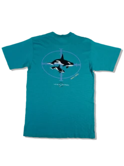 Vintage Tee Jays Shirt Animal Print Made In USA Single Stitched Grün L