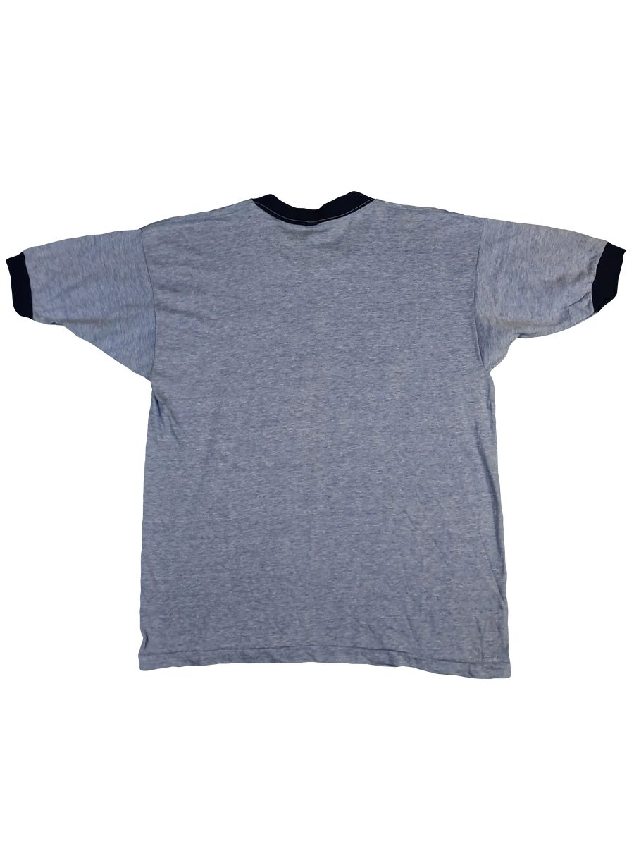 Vintage Mayo Spruce Ringer Shirt 70s M/S Kazakhstan Single Stitched Made In USA Blau M-L 5 Vintage Mayo Spruce Ringer Shirt 70s M/S Kazakhstan Single Stitched Made In USA Blau M-L – Bild 3