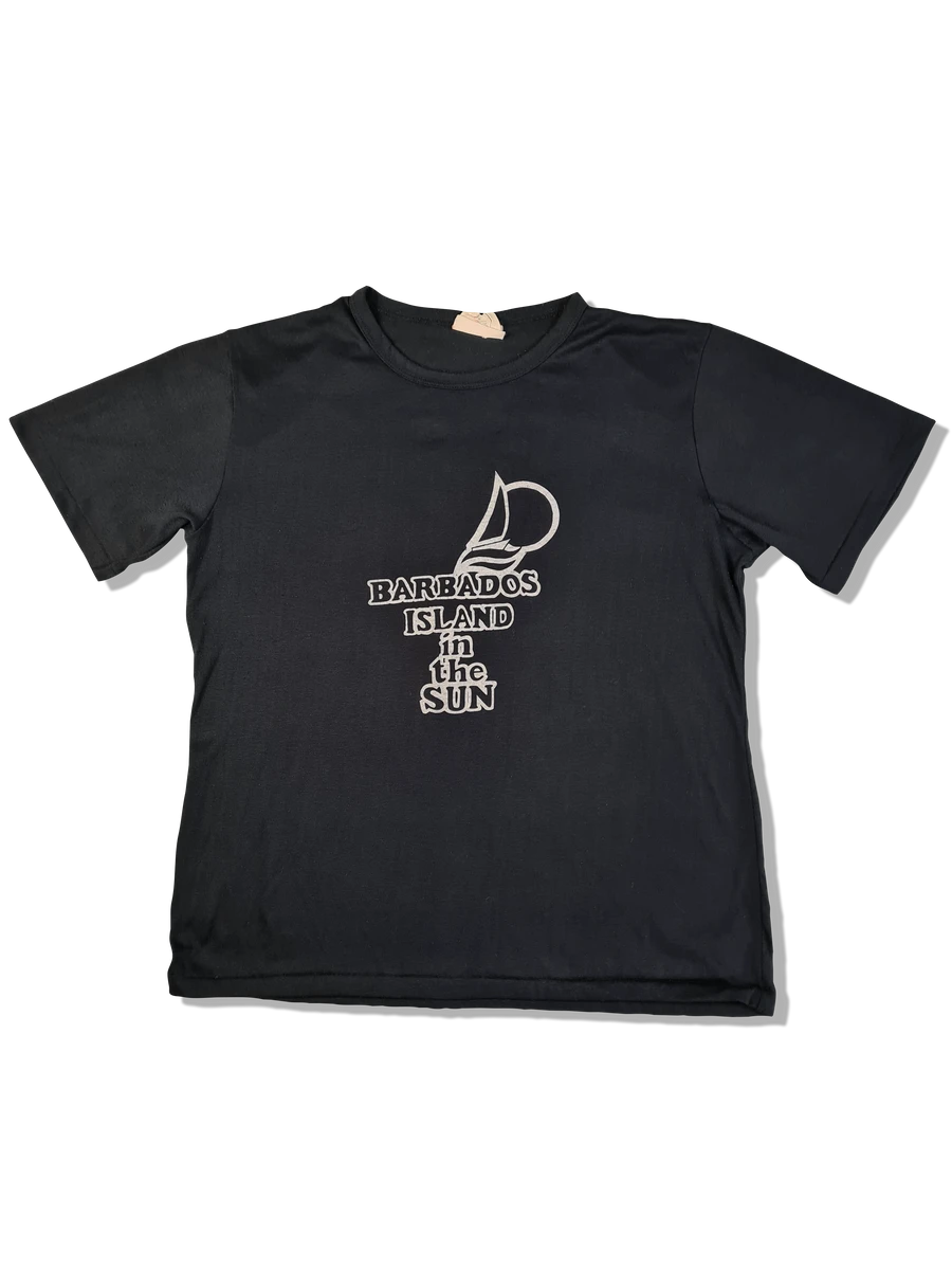 Vintage Cavalier Shirt 80s Tourist "Barbados Island In The Sun" Single Stitched Schwarz M-L 3 Vintage Cavalier Shirt 80s Tourist "Barbados Island In The Sun" Single Stitched Schwarz M-L