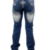 Y2K Crazy Age Jeans Low Waist Tribal Blau S-M -Klassisch Geschaft IMG 5039 1200x1200